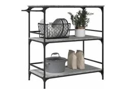 Carrinho cozinha 100,5x50x105 cm derivados madeira cinza sonoma
