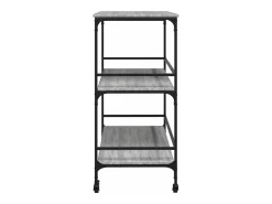 Carrinho cozinha 100,5x50x105 cm derivados madeira cinza sonoma