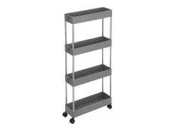 Carrinho de armazenamento 40x12.5x86 cm cinza