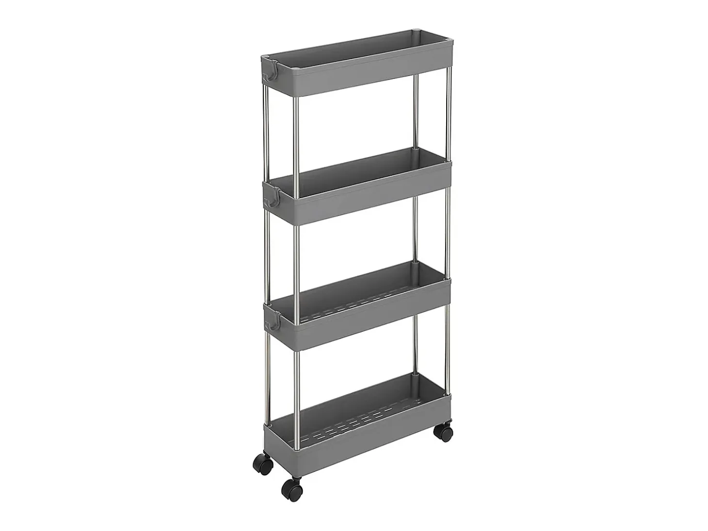 Carrinho de armazenamento 40x12.5x86 cm cinza