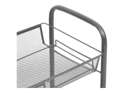 Carrinho de cozinha c/ 5 prateleiras ferro 46x26x105cm cinzento