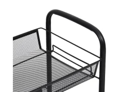 Carrinho de cozinha com 5 prateleiras ferro 46x26x105 cm preto