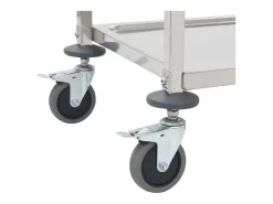 Carrinho de cozinha de 5 níveis 107x55x147 cm aço inoxidável