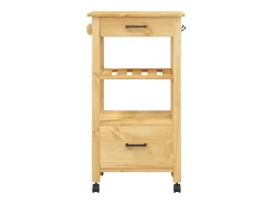 Carrinho de cozinha MONZA 48x40x88,5 cm madeira de pinho maciça