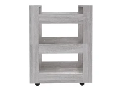 Carrinho de cozinha 60x45x80 cm derivados madeira cinza sonoma