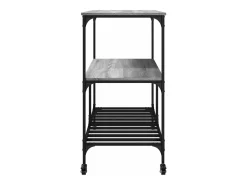 Carrinho de cozinha 100x50x95 cm derivados madeira cinza sonoma