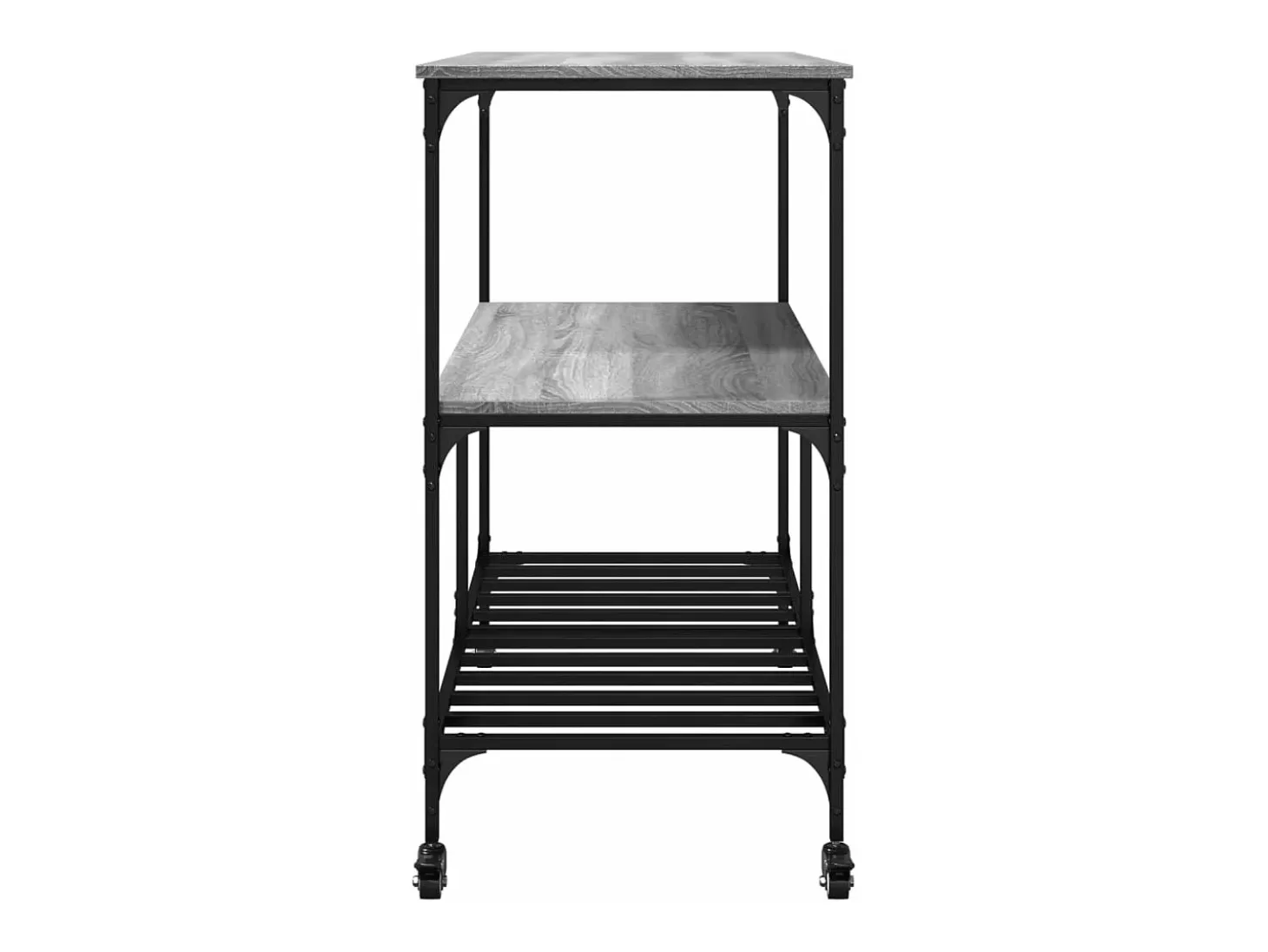 Carrinho de cozinha 100x50x95 cm derivados madeira cinza sonoma