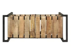 Carrinho de cozinha 87x36x81 cm madeira de mangueira maciça