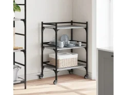 Carrinho de cozinha 50x35x75,5cm derivados madeira cinza sonoma