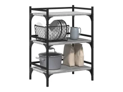 Carrinho de cozinha 50x35x75,5cm derivados madeira cinza sonoma