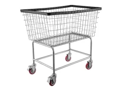 Carrinho de Roupa com Rodas SucceBuy, Cesto de Roupa Resistente de 4,5 Alqueires com Rodas de 12.7Cm