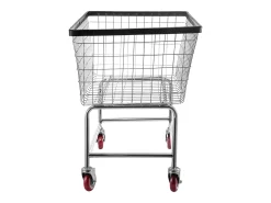 Carrinho de Roupa com Rodas SucceBuy, Cesto de Roupa Resistente de 4,5 Alqueires com Rodas de 12.7Cm