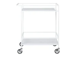Carrinho Vita, Branco, 68x40x79 cm, Kendra Home