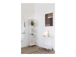Carrinho Vita, Branco, 68x40x79 cm, Kendra Home