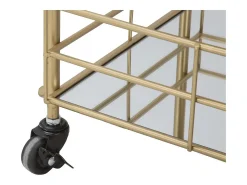 Carrinho VKH4, Ouro, 60x30,5x80 cm, Kendra Home