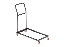 Carro de Serviço Plegável SucceBuy 136 kg para 25 Cadeiras, Armazenamento Vertical em Forma de L