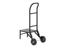 Carro de Suporte Porta-Cadeira Plegável SucceBuy, para 10 Cadeiras, Carga 68kg para Puxar