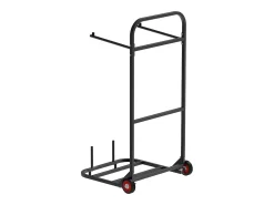 Carro de Suporte Porta-Cadeira Plegável SucceBuy, para 10 Cadeiras, Carga 45kg para Puxar