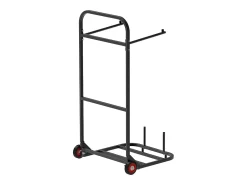 Carro de Suporte Porta-Cadeira Plegável SucceBuy, para 10 Cadeiras, Carga 45kg para Puxar