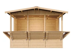 Casa de jardim de madeira - H232x336x263 cm / 6m² - M150B