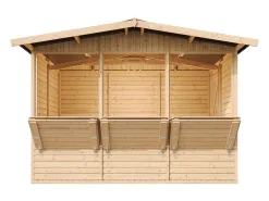 Casa de jardim de madeira - H232x336x263 cm / 6m² - M150A