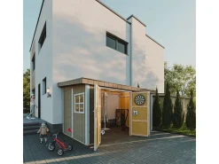 Casa de jardim qualidade premium sem piso e parede lateral - 8.68 m² / A231x248x412 cm - M939B-HARVEST HONEY