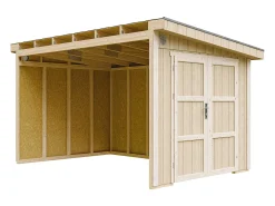 Casa de jardim qualidade premium sem piso e parede lateral - 8.68 m² / A231x248x412 cm - M939B