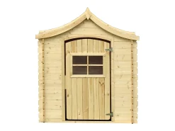 Casa para crianças com chão de madeira - 1.1m² / 146x112xH152 cm - M550