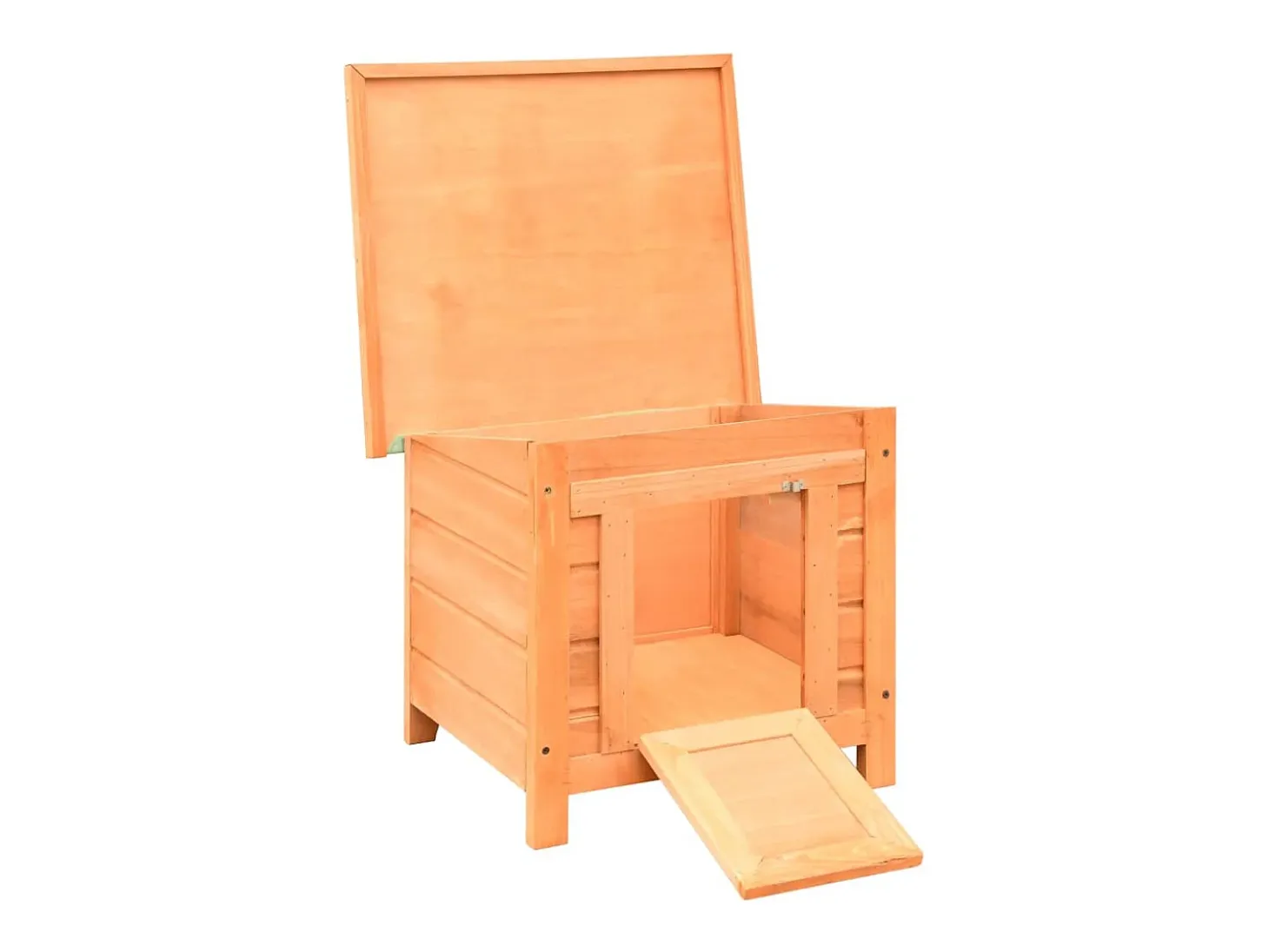 Casa para gatos pinho e abeto maciços 50x46x43,5 cm