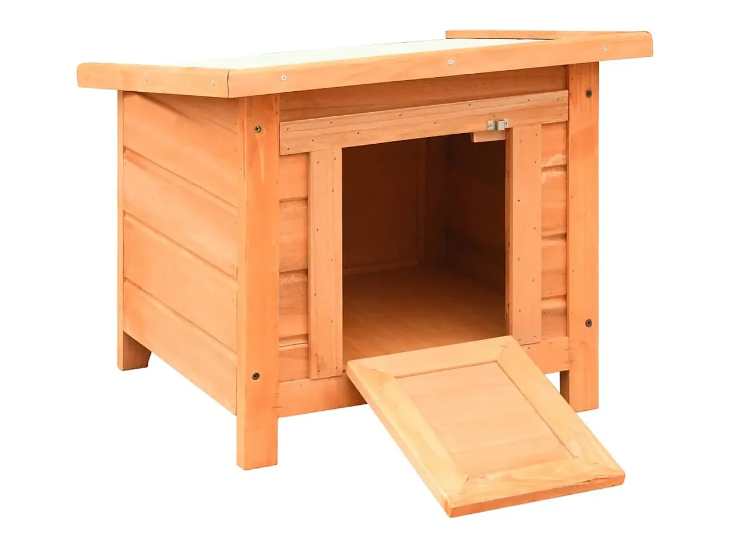 Casa para gatos pinho e abeto maciços 50x46x43,5 cm