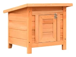 Casa para gatos pinho e abeto maciços 50x46x43,5 cm