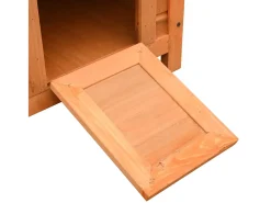 Casa para gatos pinho e abeto maciços 50x46x43,5 cm