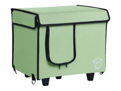Casa para Gatos, SucceBuy, Casa Elevada e Aquecida para Gatos, Pequena, Verde, com Almofada Térmica