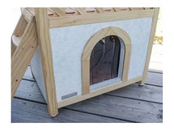 Casa para gatos Tyrol Alpin 88x57x77 cm castanho-claro