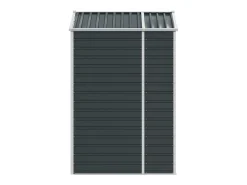 Casinha de jardim cabana depósito galpão externo galpão robusto para ferramentas 191 x 130 x 198 cm aço galvanizado antracite 02_0022183