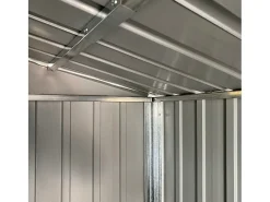 Casinha de jardim cabana depósito galpão externo galpão robusto para ferramentas 191 x 130 x 198 cm aço galvanizado antracite 02_0022183