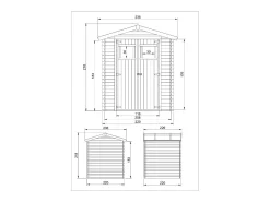 Casota de jardim em madeira - 4.33 m² - M369