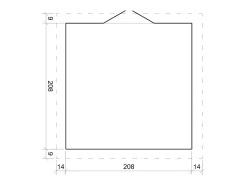 Casota de jardim em madeira - 4.33 m² - M369