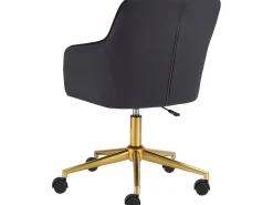 Caspar | Cadeira de escritório Cinzento Dourado