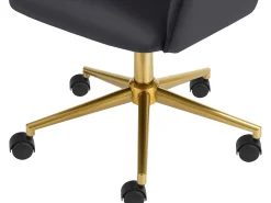 Caspar | Cadeira de escritório Cinzento Dourado