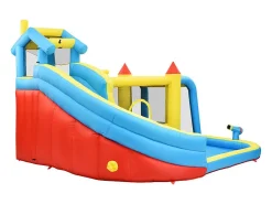 Castelo inflável para crianças de 3 a 10 anos - com soprador - carga máxima de 135 kg - 364x315x239cm