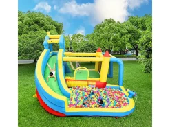 Castelo inflável para crianças de 3 a 10 anos - com soprador - carga máxima de 135 kg - 364x315x239cm