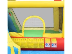 Castelo insuflável 5 em 1 para crianças com escorrega e piscina - Tecido Oxford azul 364x315x239 cm