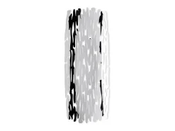Centro de mesa Bark Alessi em aço inoxidável 18/10, design casca de árvore, 51,5 cm, acabamento cromado prateado