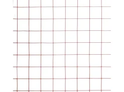 Cerca de Arame Galinheiro Vermelha 10x1m em Aço Revestido com PVC