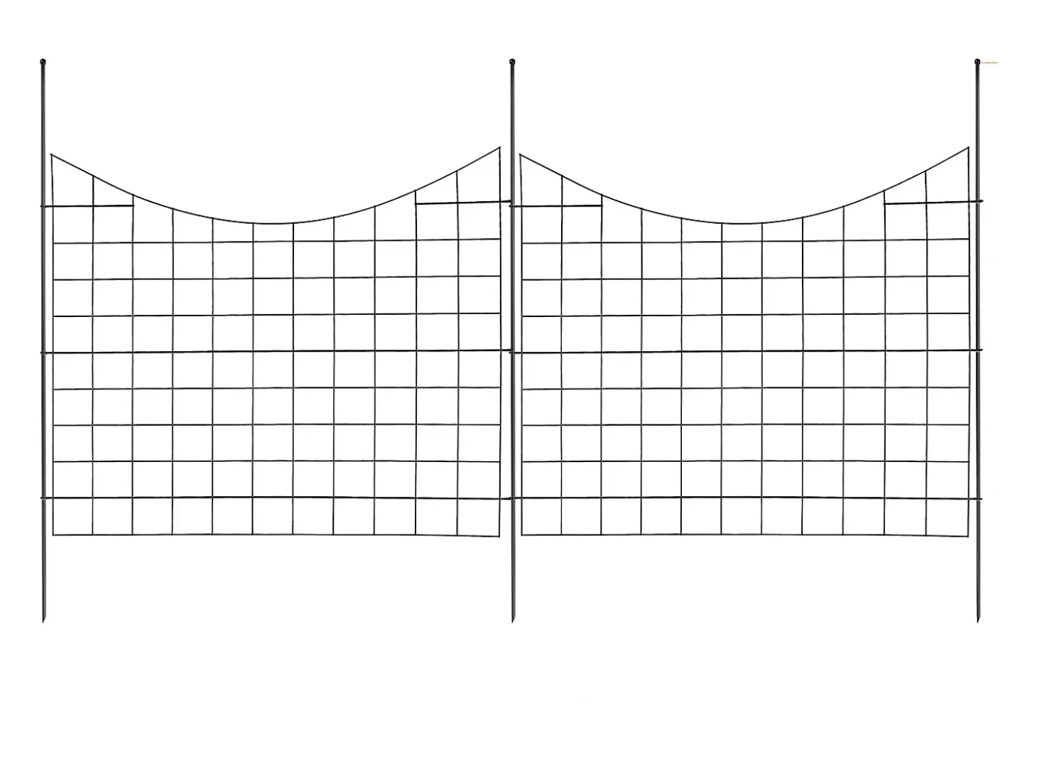 Cerca de Jardim SucceBuy 93x75 cm, Barreira Robusta para Animais, Lote de 5, para Cão Pátio Terraço Exterior