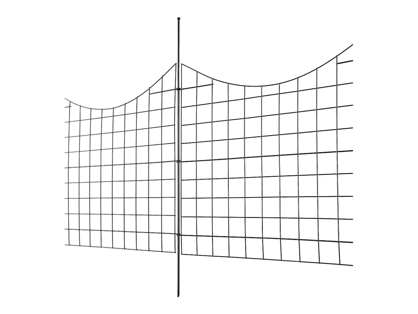 Cerca de Jardim SucceBuy 93x75 cm, Barreira Robusta para Animais, Lote de 5, para Cão Pátio Terraço Exterior