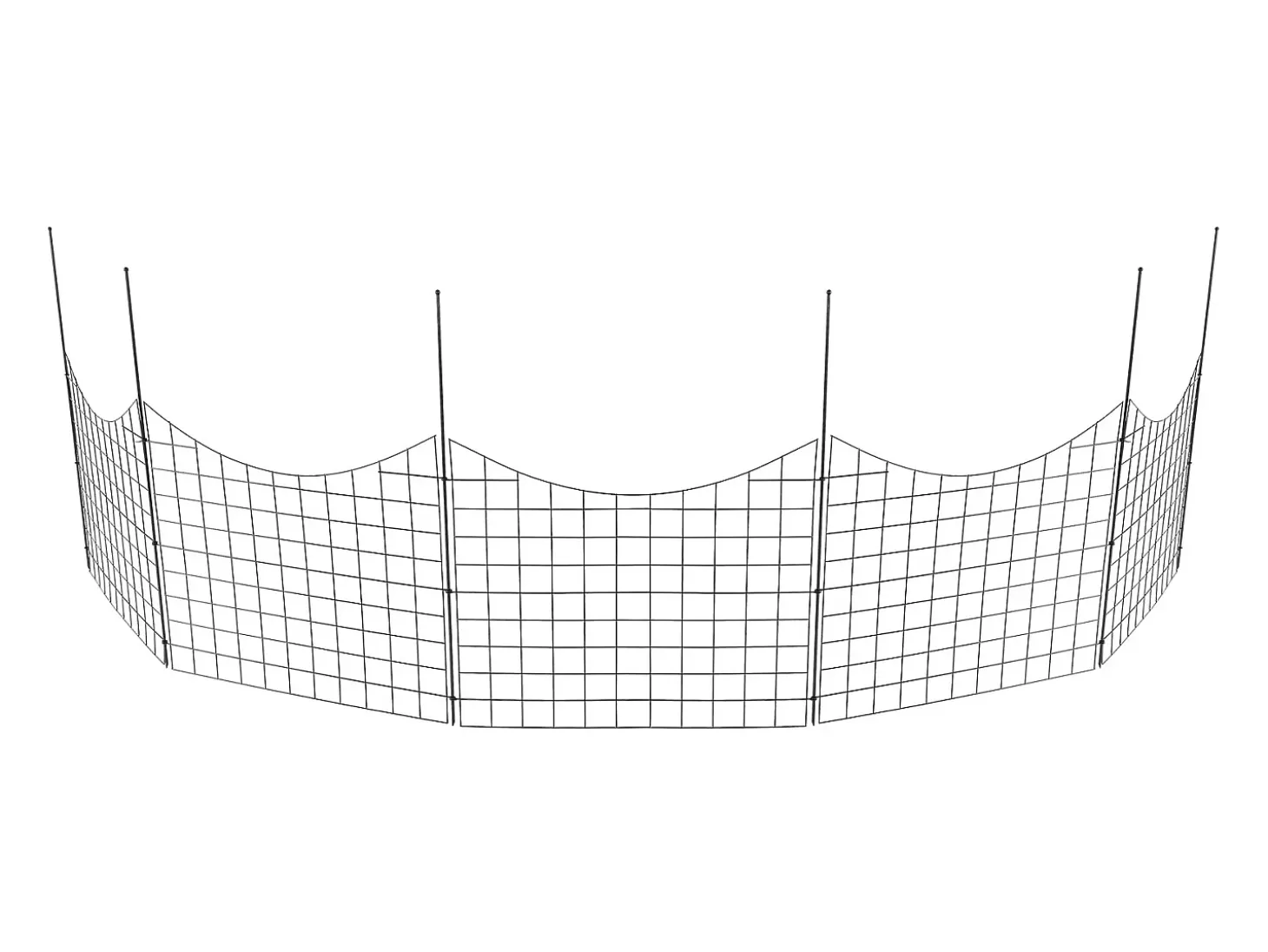 Cerca de Jardim SucceBuy 93x75 cm, Barreira Robusta para Animais, Lote de 5, para Cão Pátio Terraço Exterior