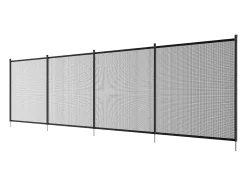 Cerca de Piscina SucceBuy, Cerca Removível de Segurança Plegável, Barreira de Piscina Enterrada, 1,21x14,63 m, 340 g/m², para Proteção de Crianças e Animais