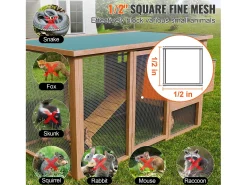 Cerca de Tela Metálica Galvanizada SucceBuy Tela de Hardware 1,27 cm x 121,92 cm x 1524 cm 19 Ga